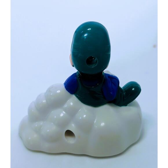 Official Super Mario Toad Blue Plush & 1989 Pull Back Dizzy Mover McDonalds Toy - Picture 5 of 9